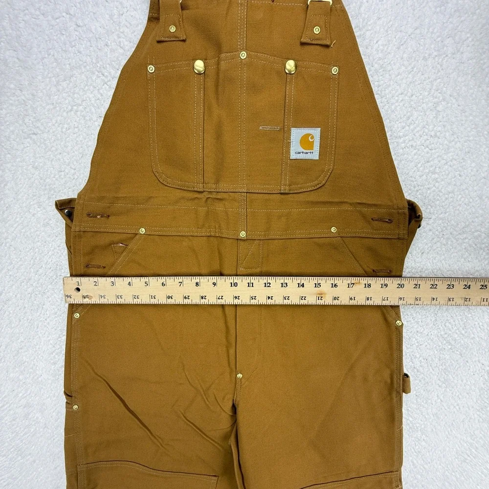Carhartt Traditional Duck Bib Overalls Mens 36x30 R05 BRN Brown USA NWT NOS